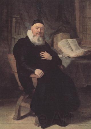 REMBRANDT Harmenszoon van Rijn Portrait of the Preacher Fobannes (mk33) Norge oil painting art